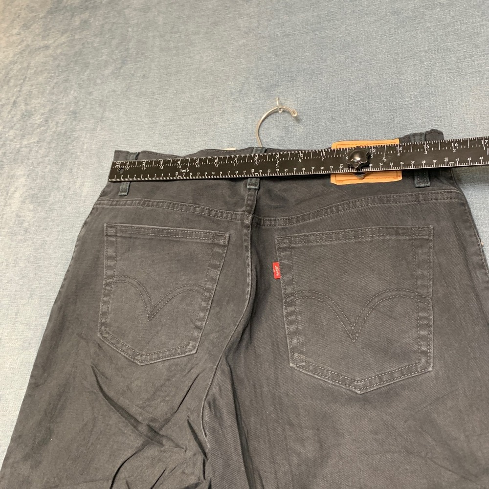 Levi's 550 Bootcut Jeans Women 12S Black Denim Cotton Stretch Casual Relaxed Fit - Picture 12 of 16